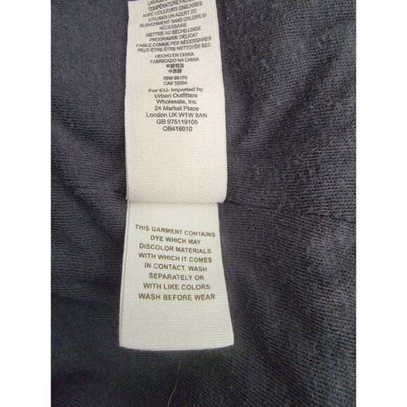 Free People Drape Front Moto Waxed Biker Jacket Womens Size 4 Black OB418010 - Picture 15 of 15